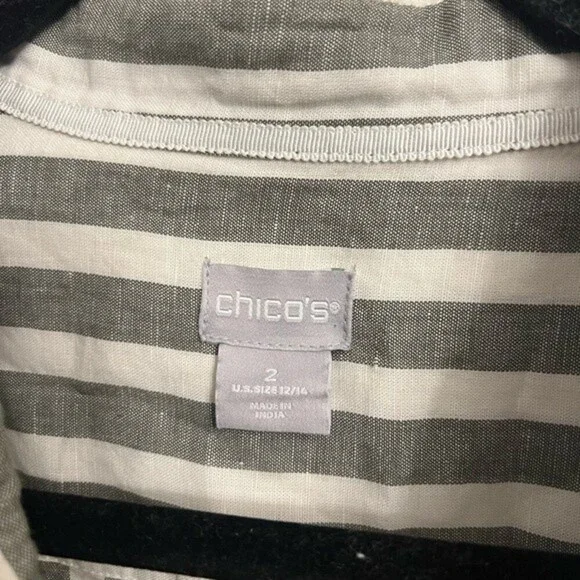Chicos linen blend top - Picture 3 of 5